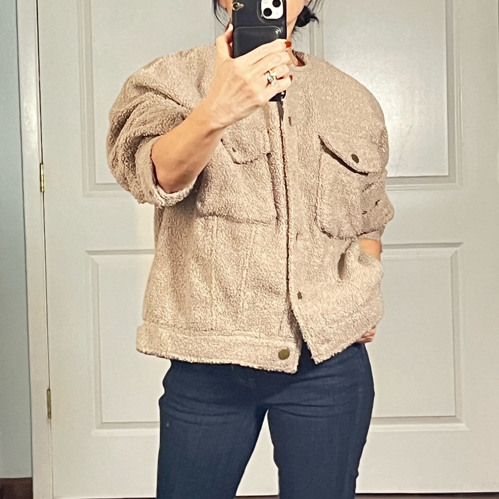 Studio Clip Teddy bomber jacket